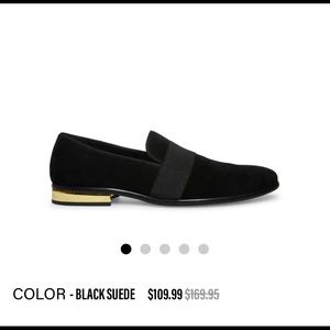 Steve Madden Mens black suede shoes